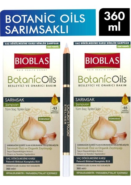 Botanic Oils Sarımsak Şampuanı 360 ml x 2 Adet