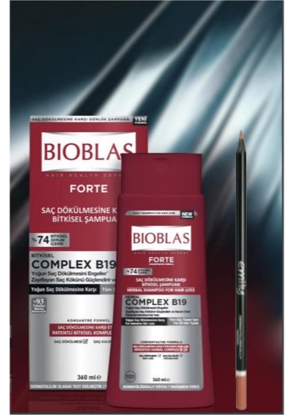 Forte COMPLEX19 Şampuan 360 ml %74 Bitkisel