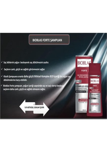 Forte COMPLEX19 Şampuan 360 ml %74 Bitkisel