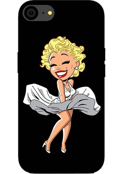 Apple iPhone 7 Uyumlu Marilyn Silikon Kılıf