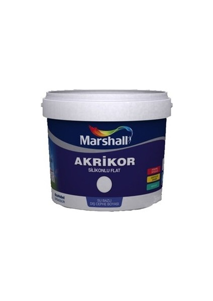 Akrikor Silikonlu Akrilik Bw Baz Dış Cephe Boyası 7,5 Lt