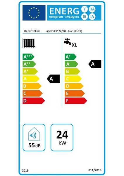 Ademix 24/28 Kw (20.000 Kcal) Tam Yoğuşmalı Kombi