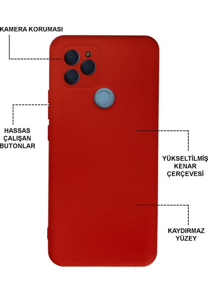 General Mobile GM21 Kapak Kamera Korumalı Içi Kadife Lansman Silikon Kılıf - Yeşil