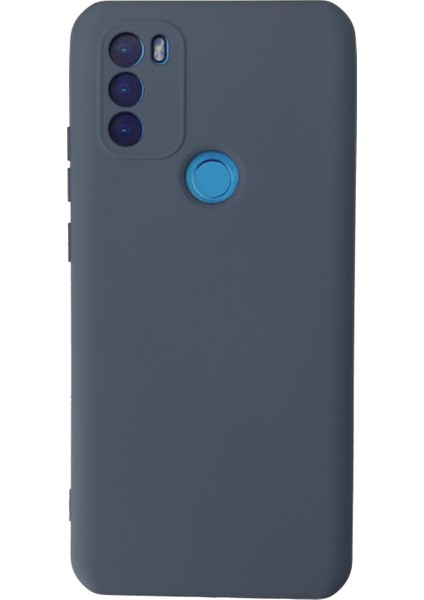 General Mobile GM21 Plus Kapak Kamera Korumalı Içi Kadife Lansman Silikon Kılıf - Petrol Mavisi