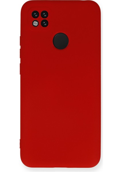 Xiaomi Redmi 9c Kapak Kamera Korumalı Içi Kadife Lansman Silikon Kılıf - Kırmızı