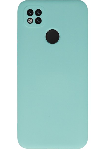 Xiaomi Redmi 9c Kapak Kamera Korumalı Içi Kadife Lansman Silikon Kılıf - Turkuaz