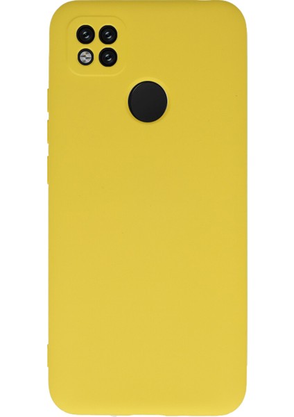 Xiaomi Redmi 9c Kapak Kamera Korumalı Içi Kadife Lansman Silikon Kılıf - Sarı