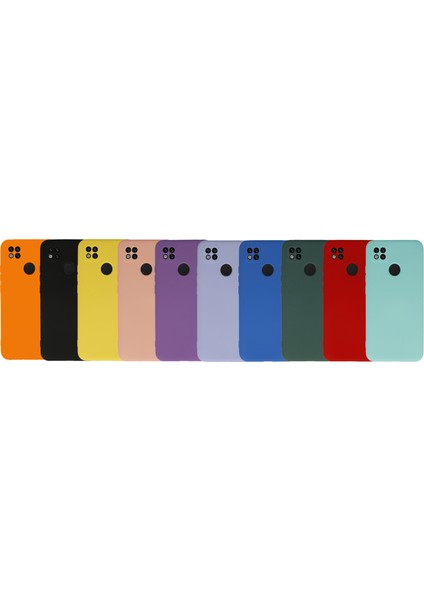Xiaomi Redmi 9c Kapak Kamera Korumalı Içi Kadife Lansman Silikon Kılıf - Sarı