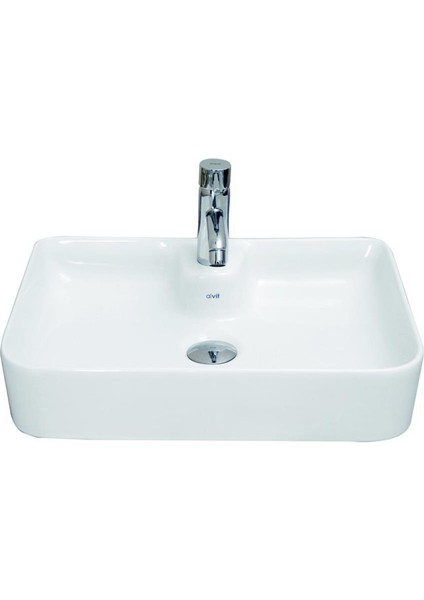 Smart Slim Tezgahüstü Setüstü Lavabo 35*50 cm