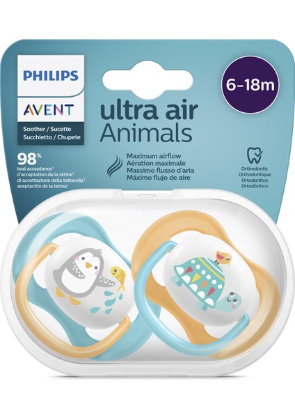 Philips Avent Ultra Air Emzik 6-18 Ay Erkek SCF080/07