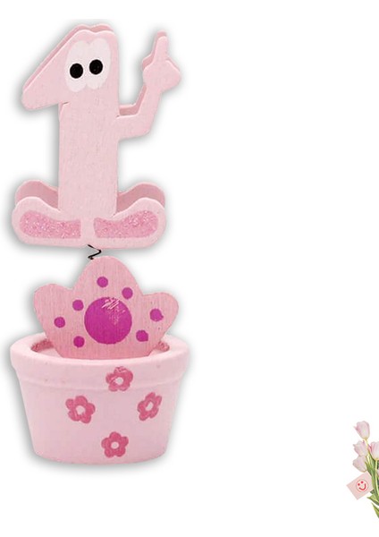 1 Yaş Figürlü Notluk - Pembe