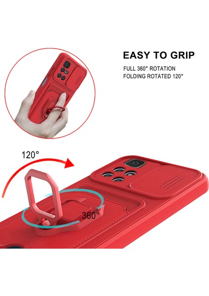 Xiaomi Redmi Note 11 Kılıf Ipli Lens Sürgülü Yüzüklü Silikon Zuma fiyatları