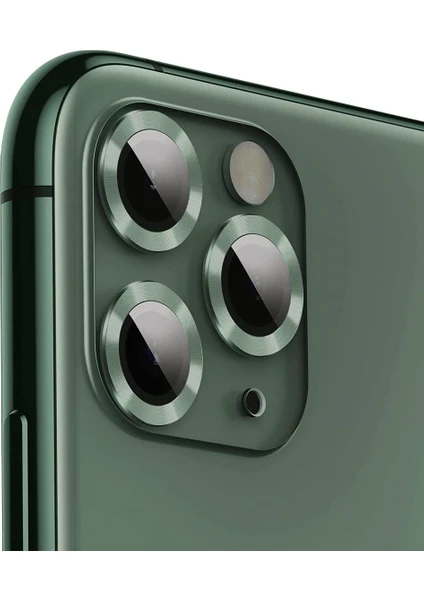 Apple iPhone 11 Pro Max Renkli Kamera Lens Koruma Camı 3'lü