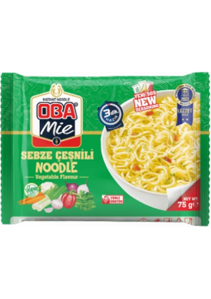 Mie Noddle Sebzeli 75 gr x 40