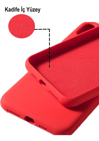 Case World Caseworld Xiaomi Redmi 9c Kapak Kamera Korumalı Içi Kadife Lansman Silikon Kılıf - Kırmızı