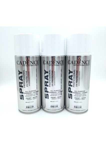 Sprey Vernik 400ML Parlak-Yarımat-Mat