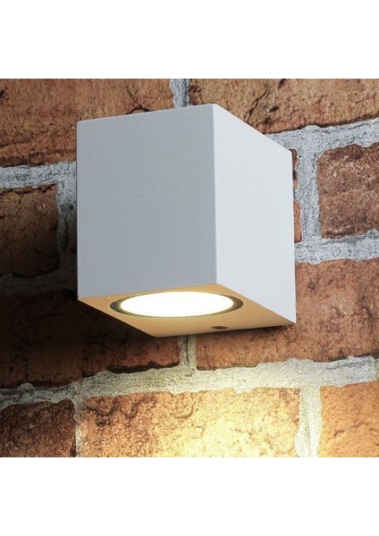 Tek Yönlü Iç - Dış Mekan Amber Işık Ledli Dekoratif Modern Aplik