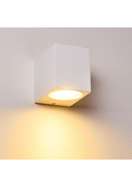 Tek Yönlü Iç - Dış Mekan Amber Işık Ledli Dekoratif Modern Aplik