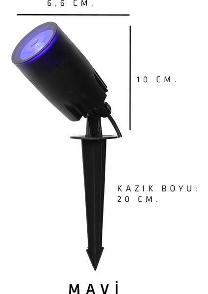 Zita Çim-Bahçe-Duvar Aydınlatma Ampul Rozanslı ve Kazıklı Armatür