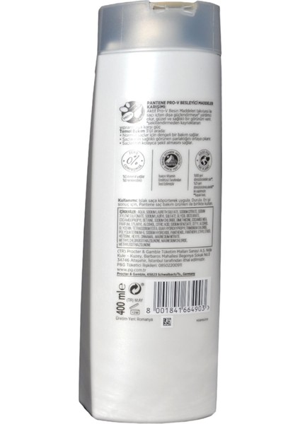 Şampuan 400 ml Klasik Bakım 3 Ü 1 Arada 8001841664903 Şampuan