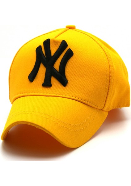 Gabardin Sarı Siyah New York Yankees Baskılı Şapka