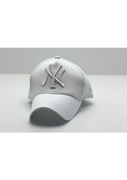 Beyaz Ny NakışlıŞapka Kep