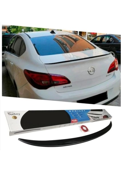 Opel Astra J 2010-2015 Spoiler Piono Black (Enjeksiyon Baskı)