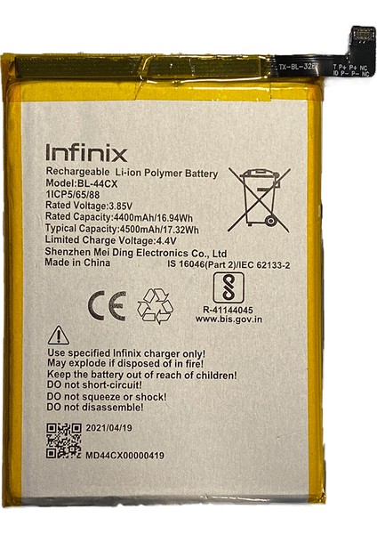 Zero 8i Uyumlu Infinix BL-44CX 4400 Mah Batarya