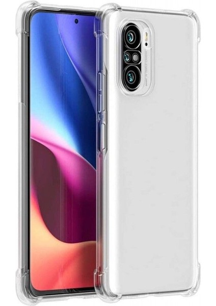 Xiaomi Redmi K40 Pro Kılıf Silikon Şeffaf Köşeli Olex