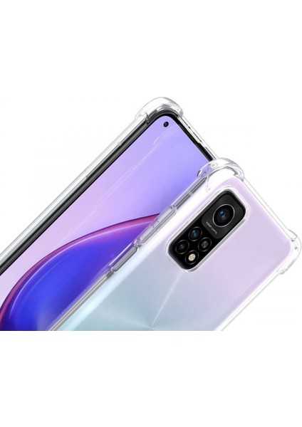 Xiaomi Mi 10T Pro Kılıf Silikon Şeffaf Köşeli Olex