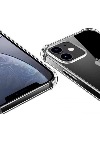 Apple iPhone 12 Mini Kılıf Silikon Şeffaf Köşeli Olex modelleri