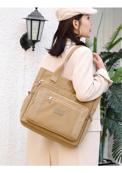 Kadın Omuz Çantası Büyük Kapasiteli Naylon Crossbody Günlük Moda Çantalar Çok Amaçlı Kullanım Tote Çanta (Yurt Dışından) fiyatları