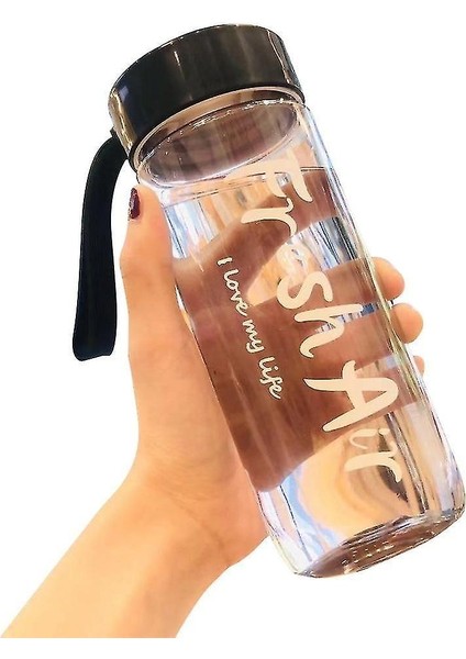 Plastik Su Matarası - Siyah (Yurt Dışından)