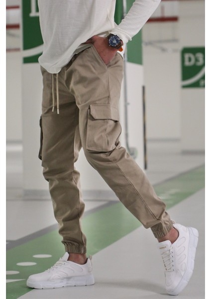 Erkek Bej Kargo Cep Pantolon 5447 fiyatları