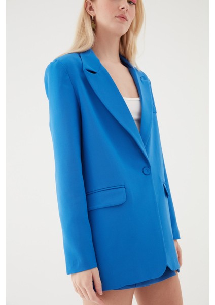 Blazer Ceket Sax