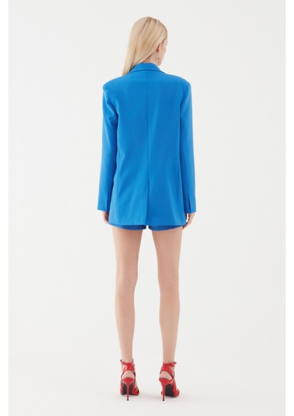 Blazer Ceket Sax