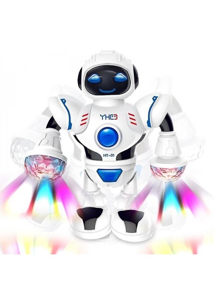 Jessieyou Mall Lbq-Mini Rc Robot Aydınlatma Müzik Danslı Akıllı Model Simüle Edilmiş Yürüyüş Robotları Erken (Yurt Dışından)