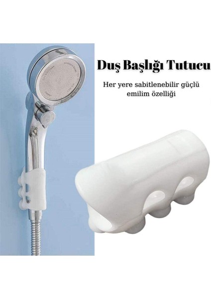 Su Geçirmeyen Dayanıklı Kancalı Banyo Duş Başlığı Askı Tutucu Silikon Güçlü Vantuz Vakum Aparatı fiyatları