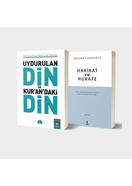 Uydurulan Din ve Kurandaki Din - Hakikat ve Hurafe 2 Kitap Set