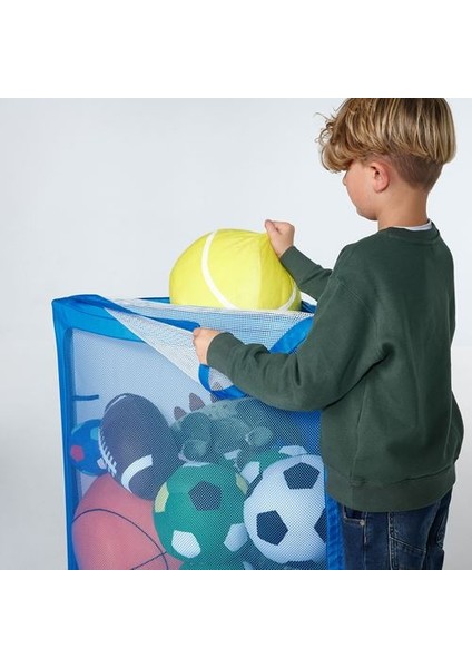 Çocuk Futbol Kalesi ve Depolama Alanı 90X53X53CM Mavi fırsatları