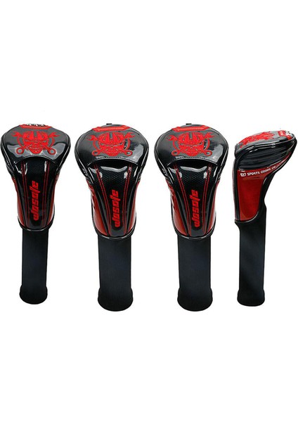 Golf Sürücüsü Headcover Golf Ahşap Kulübü Kafa Kapak Guard W / No. Tag Aksesuarları Siyah No.3 (Yurt Dışından) indirimleri