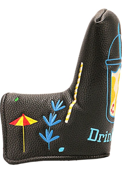 Golf Kulübü Headcover Blade Atıcı Nakış Kafa Kapak Açık Spor Dişli Siyah (Yurt Dışından) fiyatları