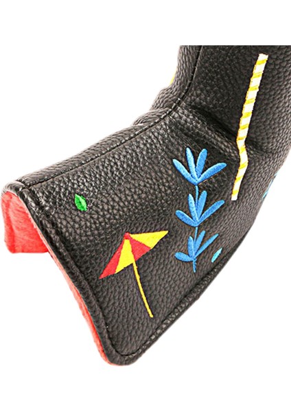 Golf Kulübü Headcover Blade Atıcı Nakış Kafa Kapak Açık Spor Dişli Siyah (Yurt Dışından) indirimleri