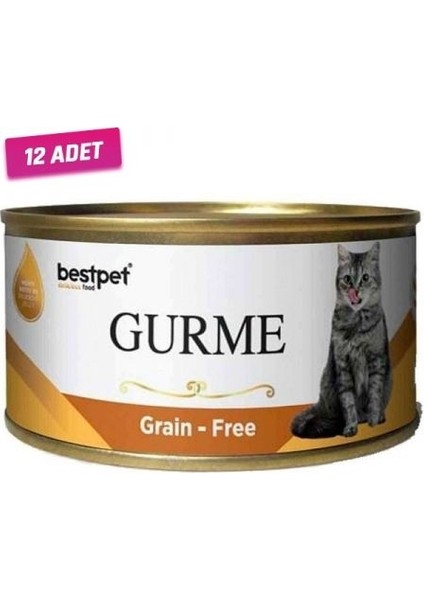 12 Adet - Best Pet Gurme Jöleli Cigerli Yetişkin Kedi Konservesi 100 gr