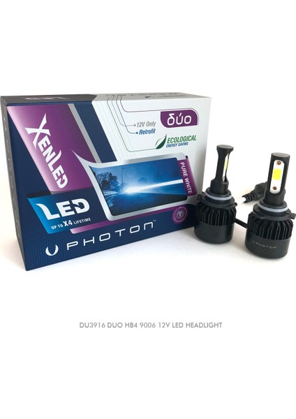 Duo Hb4 9006 12V LED Headlıght