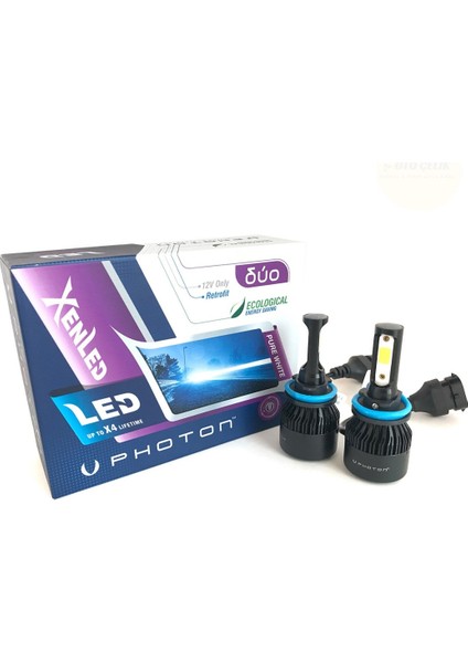 Duo H8/H9/H11/H16 12V LED Headlıght
