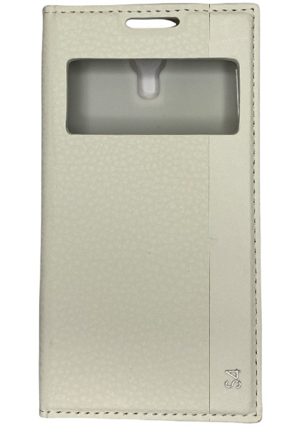 Samsung S4 Beyaz Kapaklı Kılıf