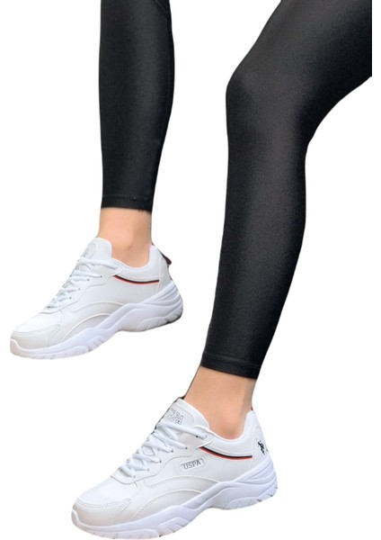 Tracey Kalın Taban Beyaz Kadın Sneaker Spor Ayakkabı V10 fiyatları