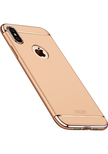 Mofı Apple iPhone Xs Max Için Guard Serisi Ayrılabilir 3'ü 1 Arada Galvanik Pc Telefon Kılıfı - Altın (Yurt Dışından)