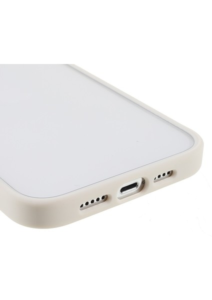 Apple iPhone 13 Pro Max Için Metal Kamera Korumalı Akrilik + Tpu Hibrit Telefon Kılıfı - Beyaz (Yurt Dışından)